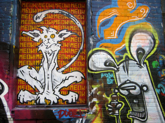 street art graffiti alley